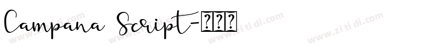 Campana Script字体转换